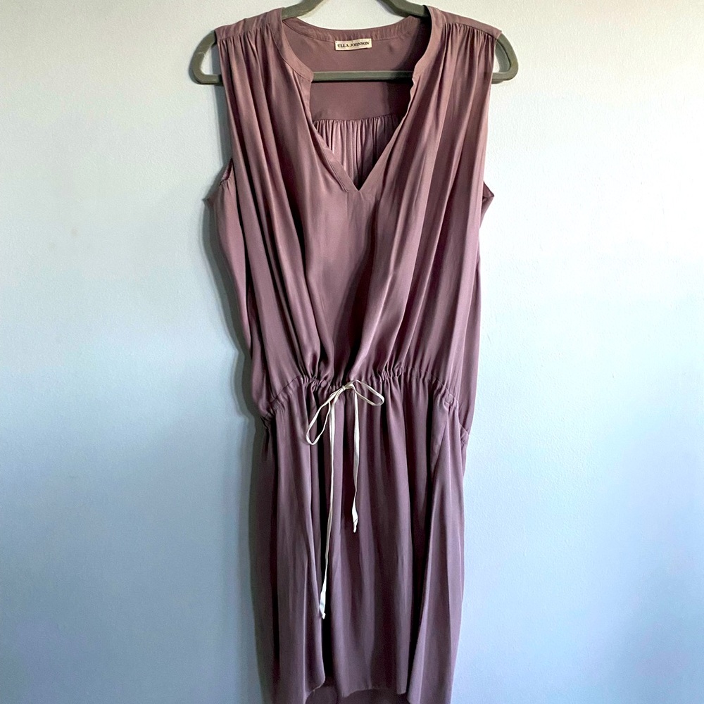Mauve Silk Ulla Johnson Dress.
